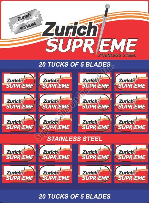 Zurich Suprieme Stainless Steel Razor Blade