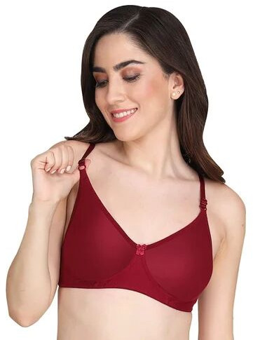 25mm Maroon Non Padded Bra