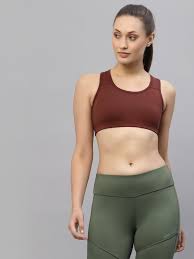 Brown Non Padded Sports Bra