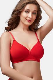 Red Lycra Padded Bra