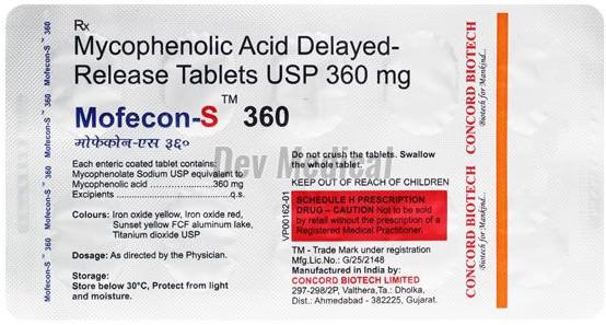 Mofecon-S 360mg Tablets