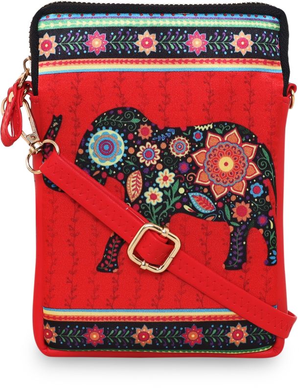 Elephant printed Mobile Sling bag