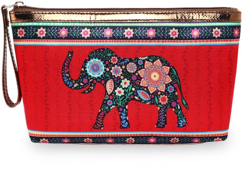 Elephant Satin Printed utility pouch