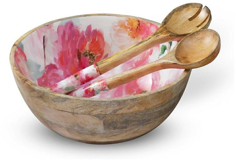 Enamel Serving Bowl with Servers