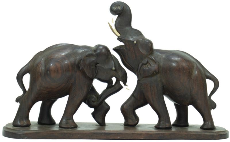 Teak Elephant for Home Décor