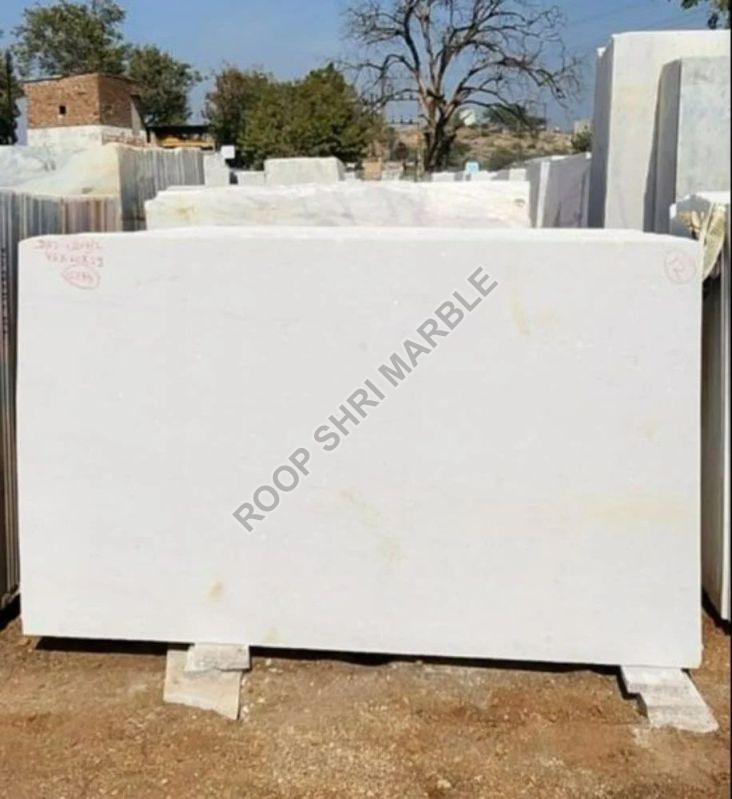 Plain White Marble Slab