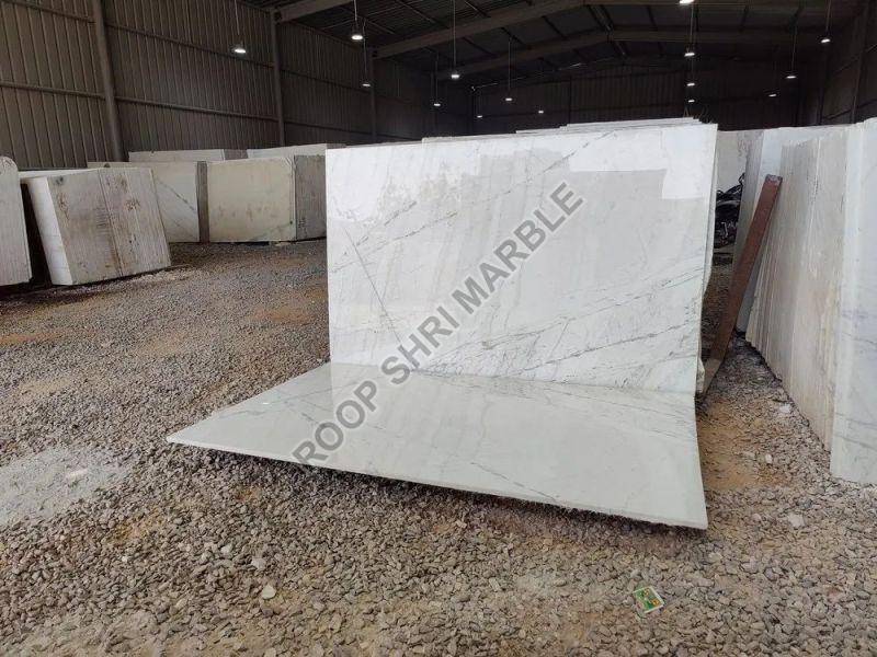 Polished Indian Carrara Marble Slab