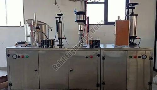 Semi Automatic Aerosol Filling Machine