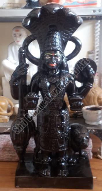 Black Marble Laxmi Statue