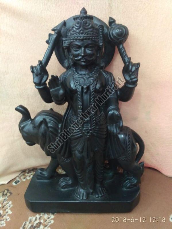 Black Marble Shani Dev Statue