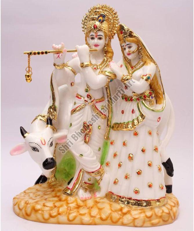 Marble Radha Krishna Statue