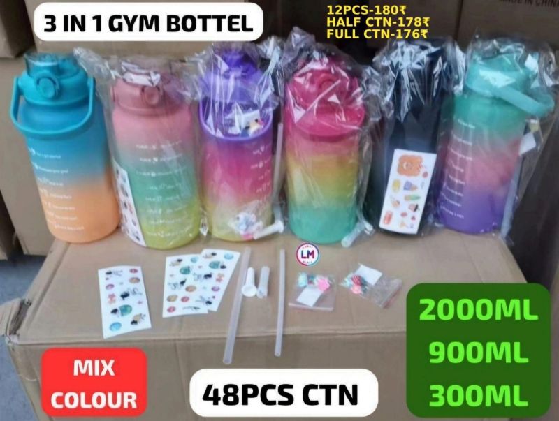 3 In 1 Gym Bottles