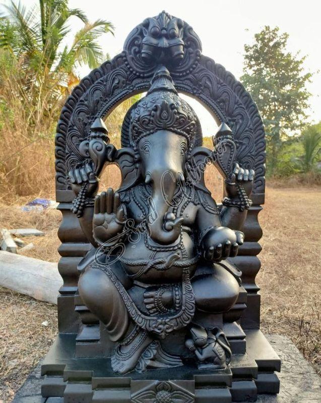 Lord Ganesha Statue Black Statue