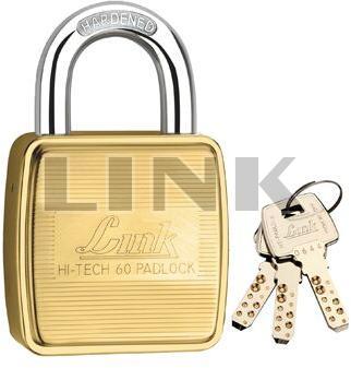 Link Hi-Tech Brass Square 60mm Pad Lock