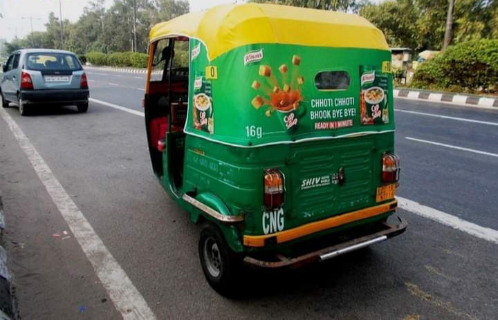 Auto rickshaw advertising in Ahemdabad gujarat India