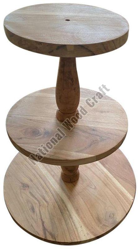 Three Tier Wooden Cake Stand