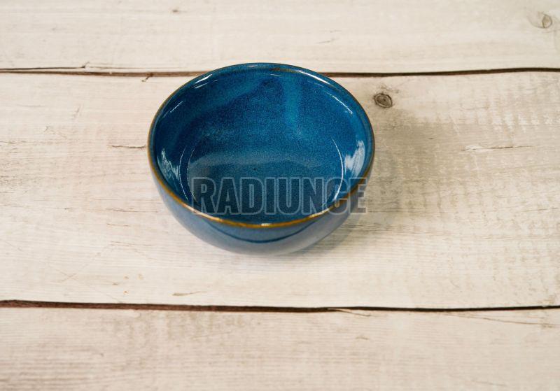 1027 Peacock Blue Soup Bowl