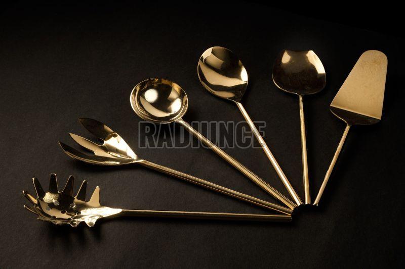 1045 Stainless Steel Salad Server Set of 6 Pcs