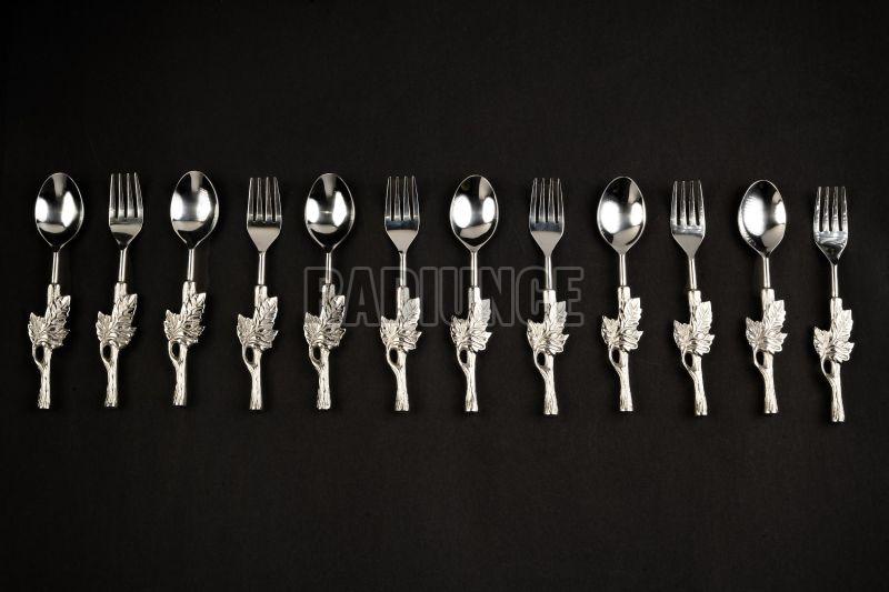 1051 Stainless Steel Spoon and Fork Set of 12 Pcs