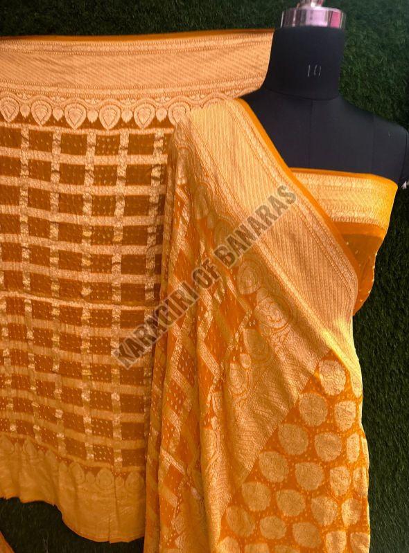 Yellow Chiffon Sarees