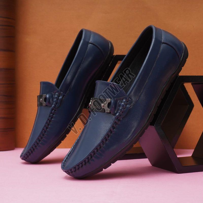 Mens Blue Loafer Shoes