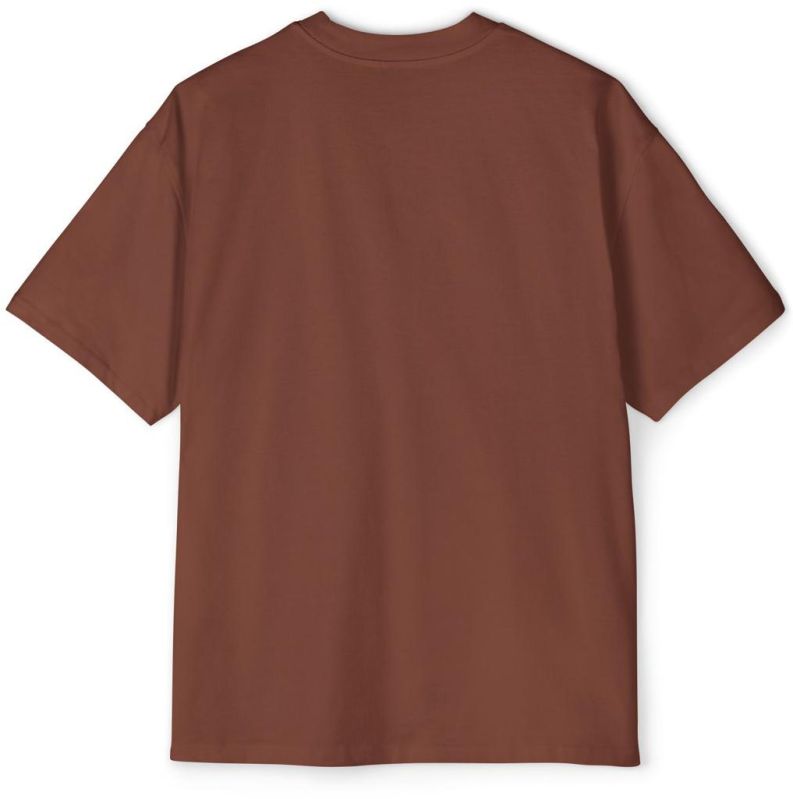 Mens Brown Plain Cotton T-shirt