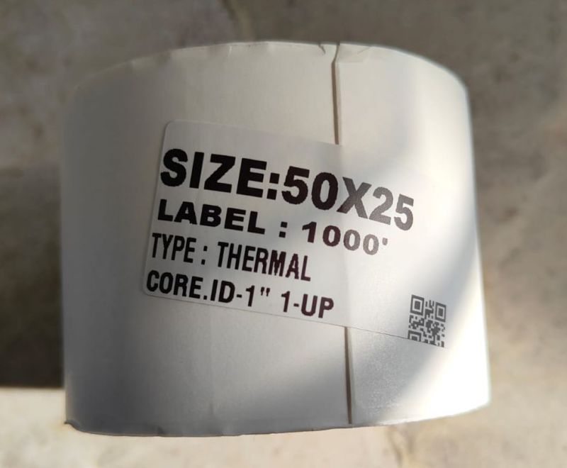 50 X 25 Mm Barcode Label Roll