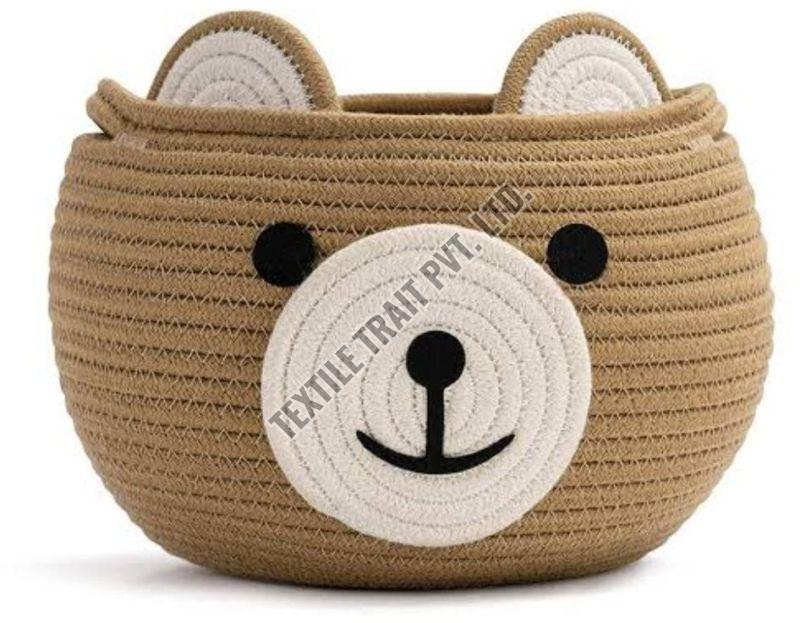 Brown Teddy Jute Basket