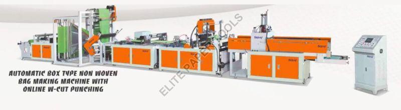 Non Woven Bag Making Machine with Online W Cut Punching