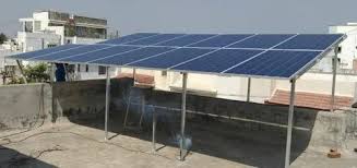 Rooftop Mounted Solar Panel Structure