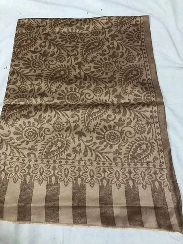 Ladies Brown Printed Modal Stole