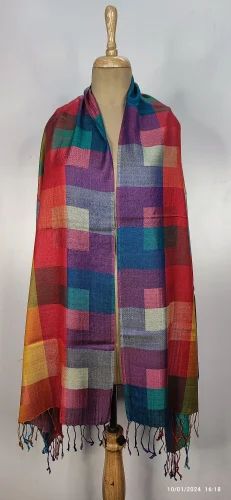 Sherman Check Print Ladies Modal Stole