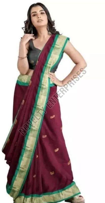 Multicolor Cotton Silk Saree