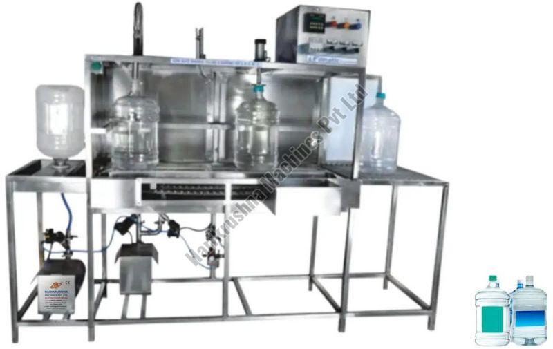 Semi-Automatic Jar Washing, Filling and Capping Machine