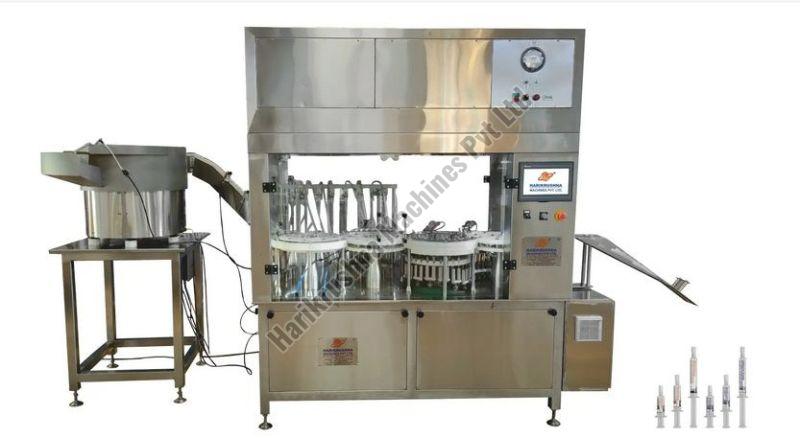 Pre-Filled Flush Syringe Filling and Capping Machine with Reverse System