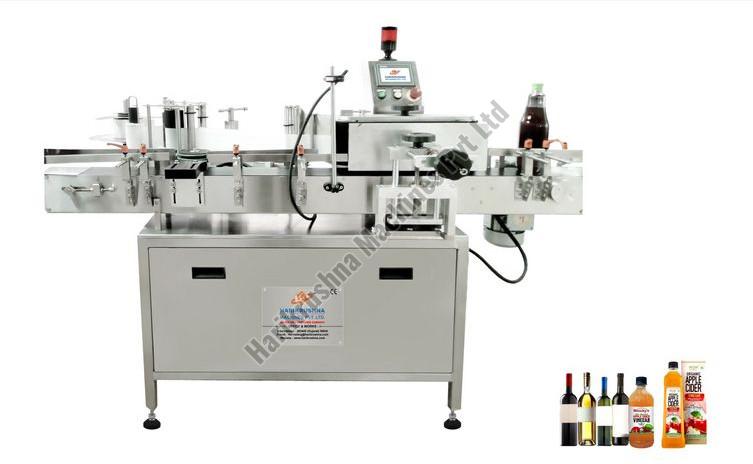 Round and Flat Bottles Sticker Labelling Machine