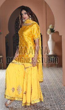 Ladies Silk Gharara Suit Manufacturer Supplier from Mohali