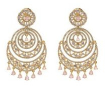 Designer Baby Pink Earrings