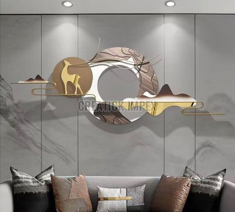 Multicolor Nature Metal Wall Art