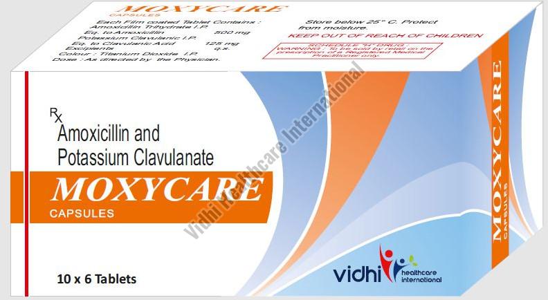 Moxycare Amoxycillin Potassium Clavulanate Tablets