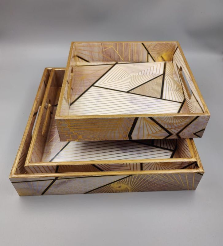 MDF Serving Tray Set of 3