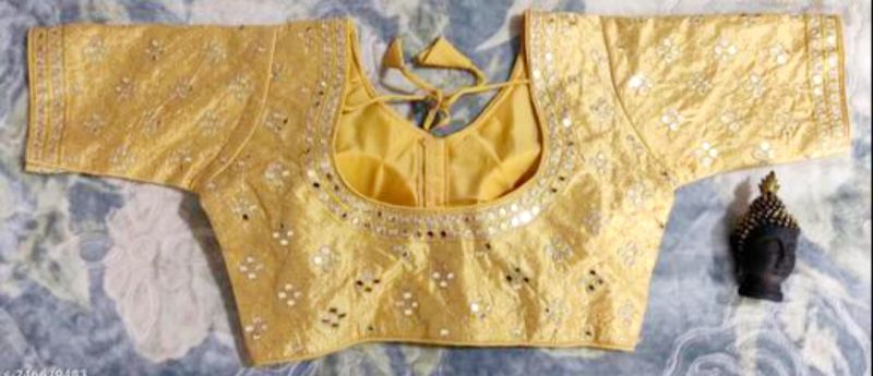 Mirror Work Bridal Readymade Blouse