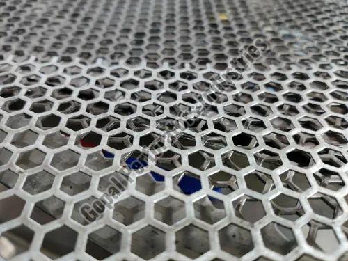 Hexagonal Hole Perforated Sheet