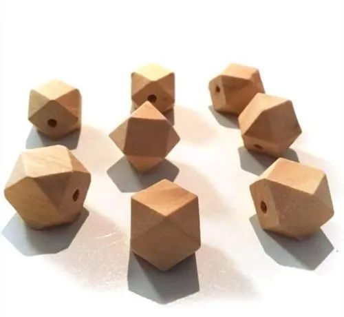 Hexagon Wooden Beads