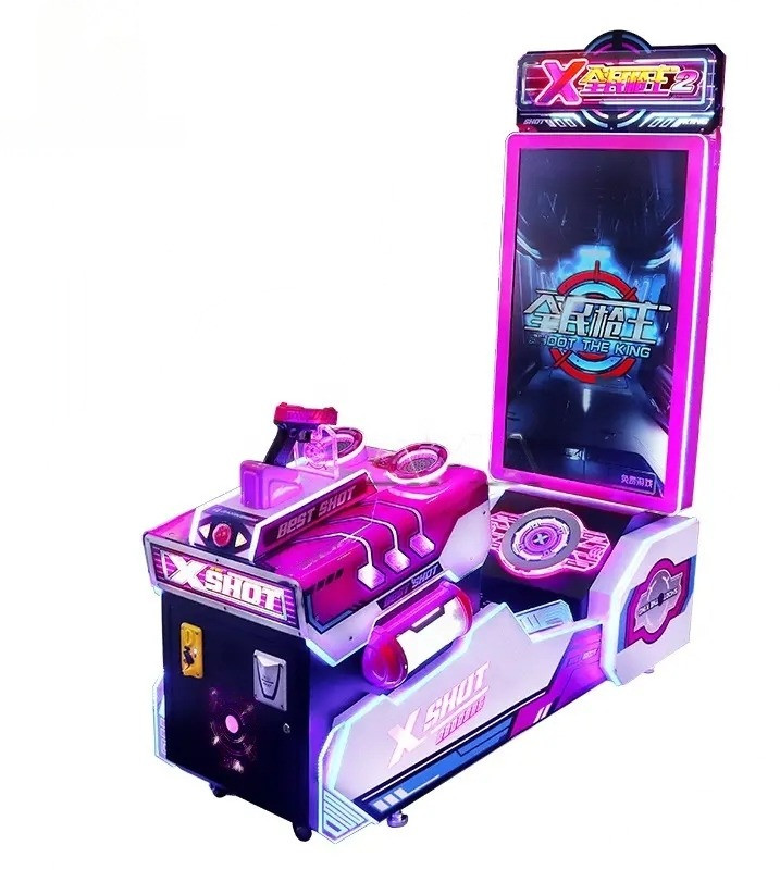 Single Player Coin Operated Gun Shooting X Shot
