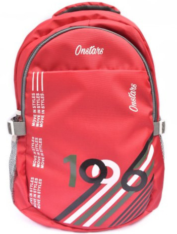 Red Onstars Travel Backpack Bag