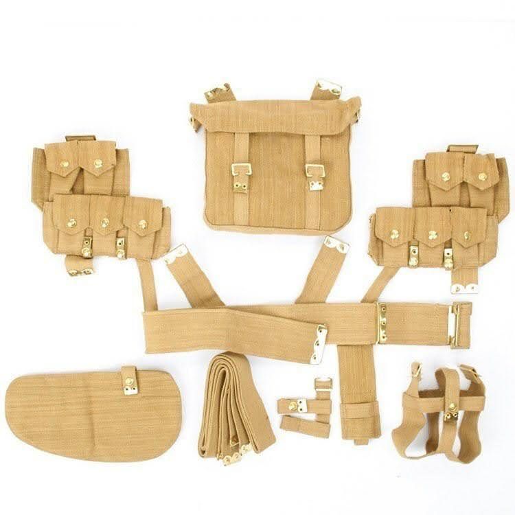 British WWI Pattern 1908 Complete Webbing Equipment Set