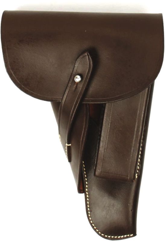 German Wwii P-38 Softshell Brown Leather Holster