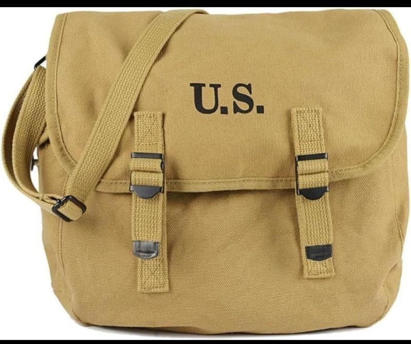 Wwii Us Army M1936 Musette Field M36 Khaki Backpack