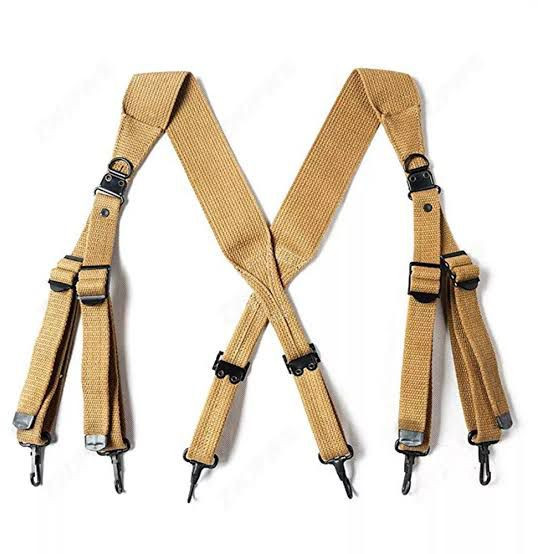 WWII WW2 Us Army Strap Suspenders